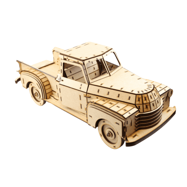 Vintage Truck 3D Laser Cut Wood Puzzle - Image 7