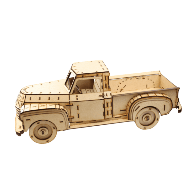 Vintage Truck 3D Laser Cut Wood Puzzle - Image 5