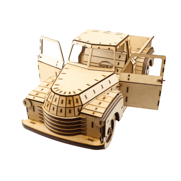 Vintage Truck 3D Laser Cut Wood Puzzle - Image 3