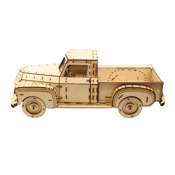 Vintage Truck 3D Laser Cut Wood Puzzle - Image 2