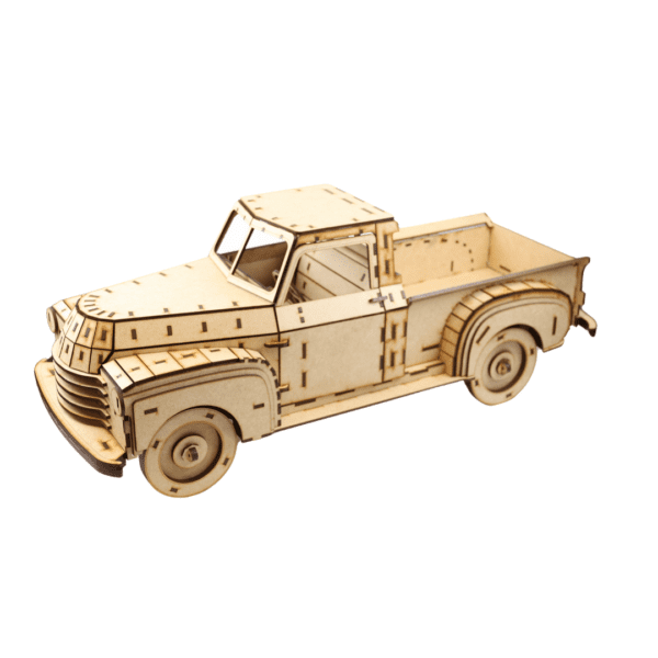 Vintage Truck 3D Laser Cut Wood Puzzle