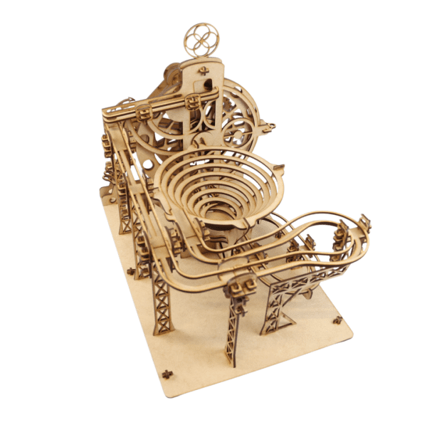 Laser-Cut Wooden Marble Run Puzzle - Image 7