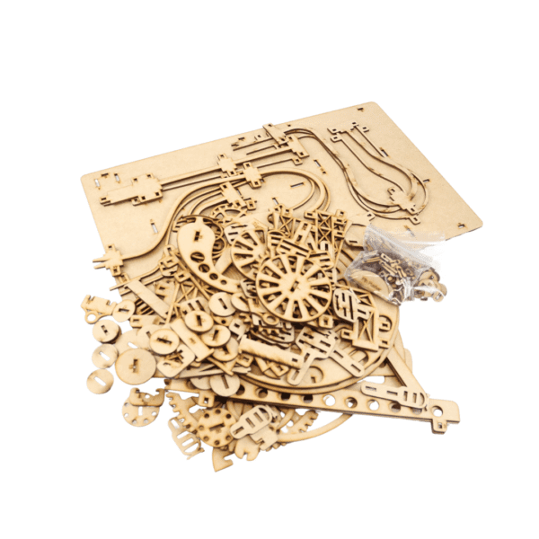 Laser-Cut Wooden Marble Run Puzzle - Image 10