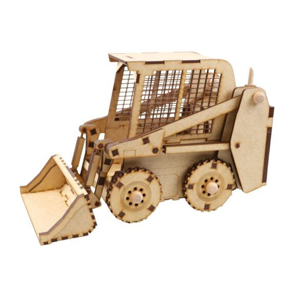 Skid Steer 3D Wood Puzzle DIY Kit