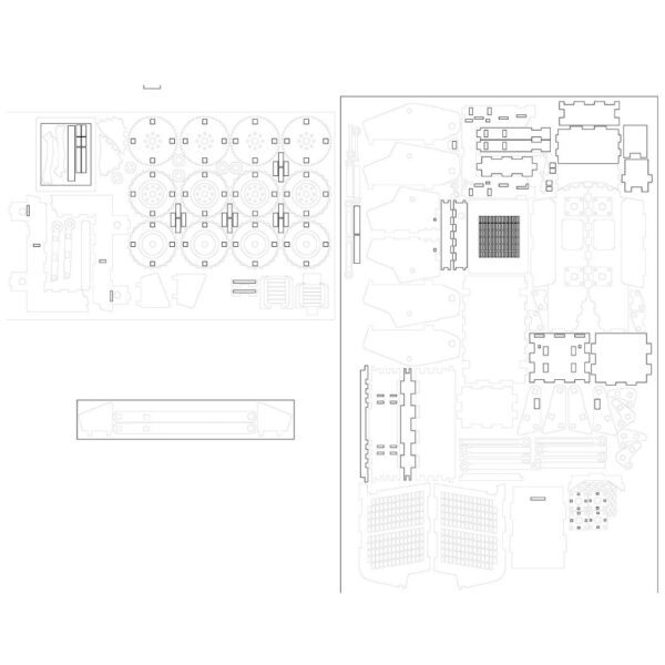 Skid Steer 3D Wood Puzzle DIY Kit - Image 10