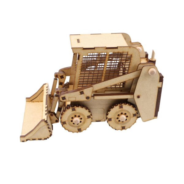 Skid Steer 3D Wood Puzzle DIY Kit - Image 4