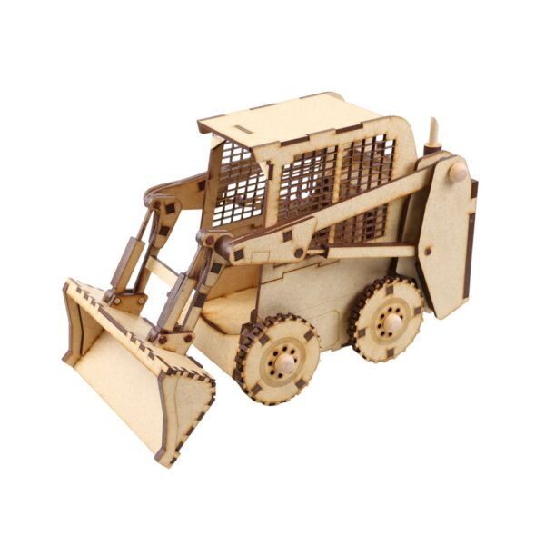 Skid Steer 3D Wood Puzzle DIY Kit - Image 2