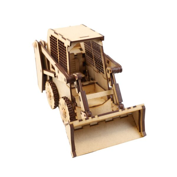 Skid Steer 3D Wood Puzzle DIY Kit - Image 3