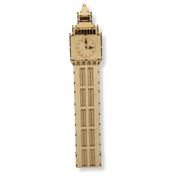 Big Ben Wooden 3D Puzzle - Handcrafted Laser Cut Puzzle - Image 5