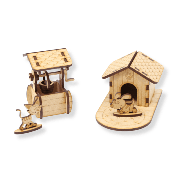 Farm Set 3D Puzzle – Handcrafted Wooden Miniature Barn & Animals - Image 6