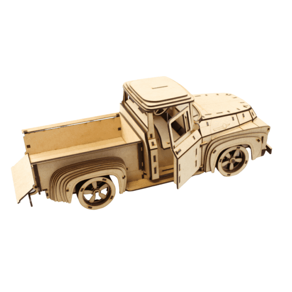 Ford F100 Truck 3D Puzzle Laser Cut MDF Wood - Image 3