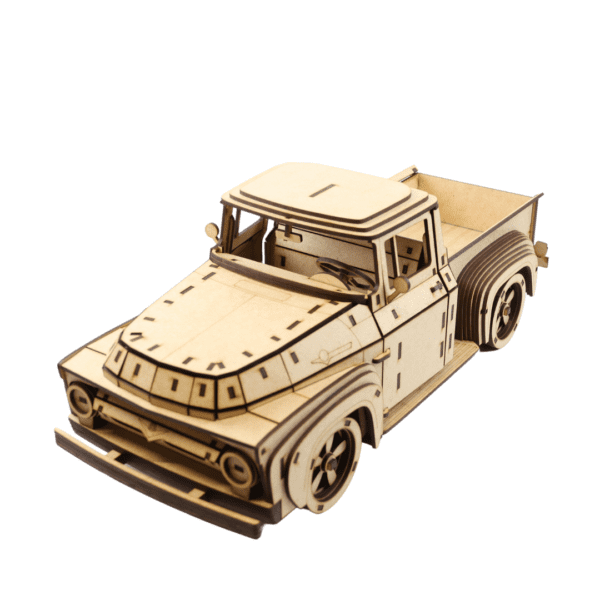 Ford F100 Truck 3D Puzzle Laser Cut MDF Wood - Image 2