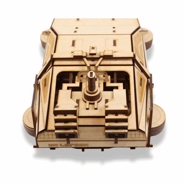 DeLorean Time Machine 3D Wooden Puzzle – 3D Model DIY Kit with No Instructions - Image 5