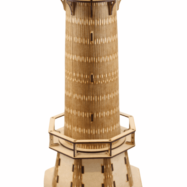 Wooden Lighthouse 3D Puzzle – Handcrafted Laser Cut DIY Coastal Decor - Image 5