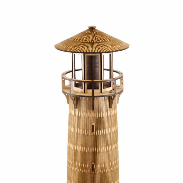 Wooden Lighthouse 3D Puzzle – Handcrafted Laser Cut DIY Coastal Decor - Image 4