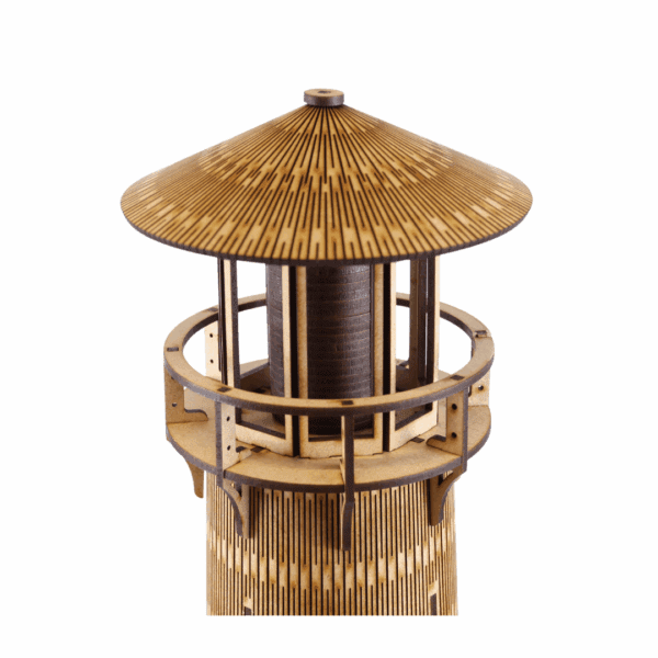 Wooden Lighthouse 3D Puzzle – Handcrafted Laser Cut DIY Coastal Decor - Image 9