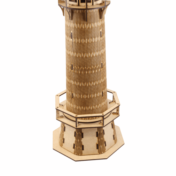 Wooden Lighthouse 3D Puzzle – Handcrafted Laser Cut DIY Coastal Decor - Image 8