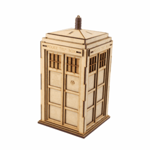 Time Travel Police Box Puzzle – DIY 3D Wooden Model Kit